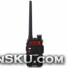 BAOFENG 1.5 LCD 5W 136~174MHz / 400~470MHz Dual Band Walkie Talkie w/ 1-LED Flashlight (Black)