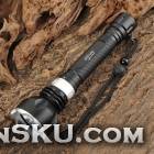 Q1301 CREE XM-L T6 600lm 5-Mode White Diving Flashlight - Black (2 x 18650)