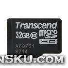 Transcend TS32GUSDHC10 MicroSDHC Memory Card - Black (32GB / Class 10)