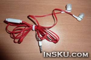 Звучащие оригинальные наушники Bidenuo Z100i 3.5mm Plug Flat Wire Stereo In-ear Headphone with Microphone — White