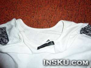 Женская блузка Zanzea Splicing Lace Long Sleeve T-shirt, купленная за 1 доллар