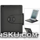 K361 Rotational Bluetooth v3.0 78-Key Keyboard Case w/ Stand for New iPad / iPad 2 / iPad 4 - Black