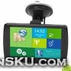 A-589 Android 4.0 5 MID + Capacitive Screen GPS Navigator w/ 512MB RAM / 8GB for Europe - Black