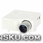 GP-1 18W DLP LED Multimedia Projector w/ Remote Controller / SD Card Slot - White