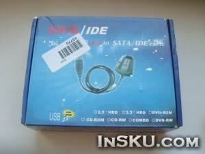 Адаптер для подключения IDE и SATA устройств через USB-порт из магазина chinabuye.com. Обзор на InSKU.com