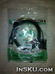 HDMI Male to VGA + 3 RCA Video and Audio Cable (Black). Обзор на InSKU.com