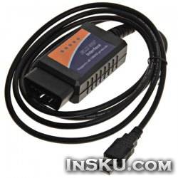 USB-адаптер ELM327 OBD-II для диагностики автомобиля. Обзор на InSKU.com