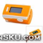 1.2 LCD Digital Clip-On Finger Pulse Oxygen / Blood Oximeter w/ Alarm - Orange + White (2 x AAA) 1.2 LCD Digital Clip-On Finger Pulse Oxygen / Blood Oximeter w/ Alarm - Orange + White (2 x AAA)