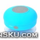 BTS-06 Water Resistant Bluetooth Speaker w/ Suction Cup for iPhone 5 - Blue BTS-06 Water Resistant Bluetooth Speaker w/ Suction Cup for iPhone 5 - Blue