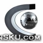 8.5cm Rotation Magnetic Levitation Globe - Black + Silver (EU Plug / AC 100~240V) 8.5cm Rotation Magnetic Levitation Globe - Black + Silver (EU Plug / AC 100~240V)