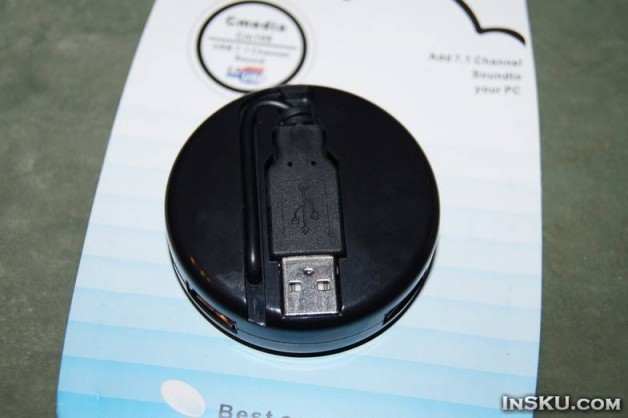  USB звуковая карта с хабом на три порта с Chinabuye. Обзор на InSKU.com
