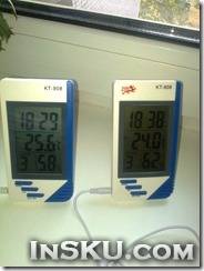 "Бонусные" часы-будильник в термометре KT-908 из магазина Banggood. Обзор на InSKU.com