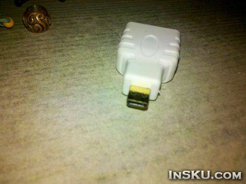 переходник-конвертор Gold Plated HDMI 19Pin Female to Micro HDMI Male Convertor Connector (White). Обзор на InSKU.com