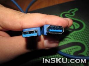 1.5 метра отличного USB 3.0 кабеля.. Обзор на InSKU.com