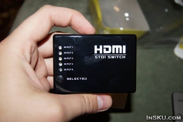 1080P Video HDMI Switch Switcher Splitter for HDTV PS3 DVD with IR Remote (5-IN 1-Out). Обзор на InSKU.com