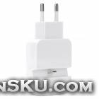 JR-688 EU Plug 8-pin Lightning Charging Dock Cradle w/ USB Port for iPhone 5 - White