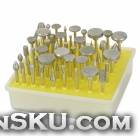 Diamond Grinding Head Set - Silver (50 PCS)
