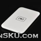 Qi Standard Wireless Charging Transmitter / Receiver Set for Samsung i9500 - White (EU Plug)