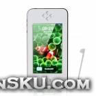 JXD A16 4.3 Touch Screen DV Game Console w/ 5.0 MP Camera / FM radio / AV output / TF - White 