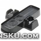 USB Powered Cooling Fan Console Stand with Controller Storage for Xbox 360 Slim