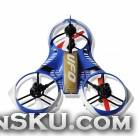 Huawei 3220 4-CH 2.4G R/C Mini UFO Aircraft w/ 6-Axis Gyro - Blue + White