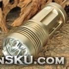 FandyFire UV-S5 CREE XM-L T6 3-Mode 3000LM 3-LED White Flashlight w/ Strap - Yellow (4 x 18650)