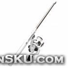 New Pocket Pen Style Fishing Rod and Reel Kit - Silver (1-Meter Extended)