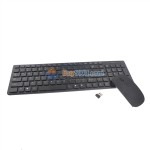2.4GHz Wireless Ultra-thin QWERTY Keyboard & 3D Optical Mouse Combo Kit for PC /MacBook (Black)