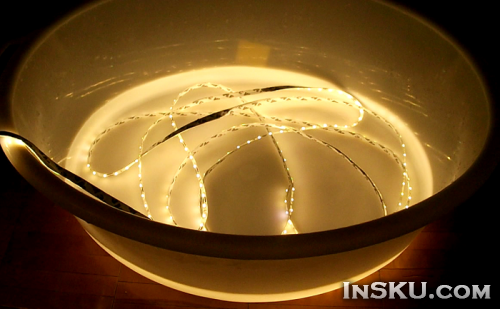 Светодиодная лента на диодах 5630 4500 K с влагозащитой IP65, 5м. Обзор на InSKU.com