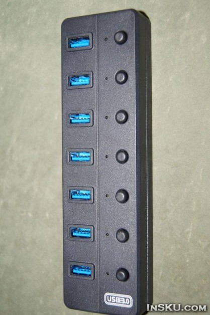 USB 3.0 хаб на 7 портов от Chinabuye. Обзор на InSKU.com