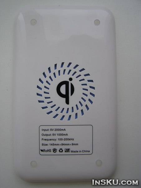 Беспроводная зарядка Qi для телефонов. Обзор на InSKU.com