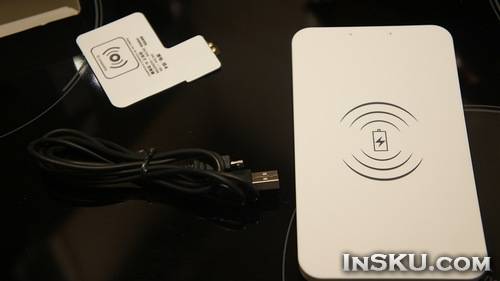 Долгожданное беспроводное зарядное устройство Qi с приемником. Обзор на InSKU.com