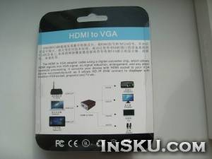 Конвертер с HDMI на VGA из магазина chinabuye.com. Обзор на InSKU.com