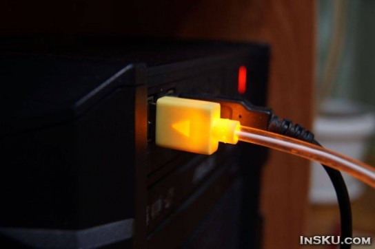 Светящийся USB-micro USB data кабель . Обзор на InSKU.com