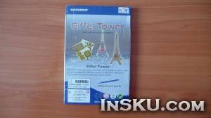 3D puzzle paper craft Eiffel Tower DIY – Сборная модель Эйфелевой башни для детей . Обзор на InSKU.com