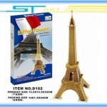 3D puzzle paper craft Eiffel Tower DIY – Сборная модель Эйфелевой башни для детей