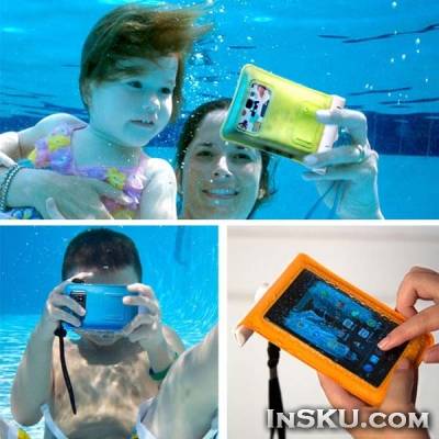 Portable Underwater Swimming Diving Bag Case - подводный чехол для смартфона. Обзор на InSKU.com
