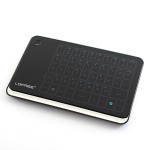MT-200 2.4GHz Wireless Rechargeable Full Keyboard Slim Touch Panel QWERTY for Windows XP Windows 7 Windows 8 Mac OS 10.8 Android — Black