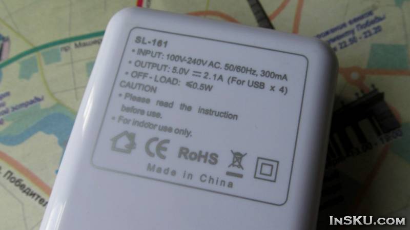 Неплохое зарядное устройство. 4-Port USB Output EU Plug AC Wall Charger Travel Charger Adapter — White