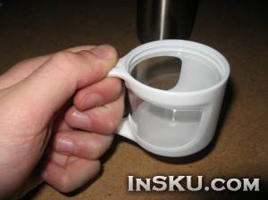 500mL Stainless Steel Inner Container Design Vaccum Cup w/ Cup Style Lid - Silver / Green. Обзор на InSKU.com