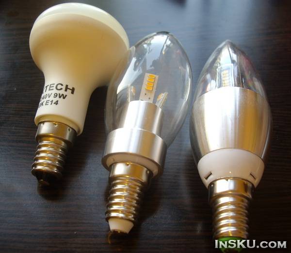 LED лампы под патрон Е14 мощностью 3Вт с Chinabuye. Обзор на InSKU.com