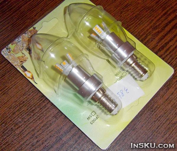 LED лампы под патрон Е14 мощностью 3Вт с Chinabuye. Обзор на InSKU.com