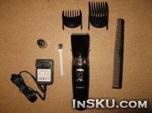 Rechargeable Hair Clipper Handy Hair Trimmer Electric Hair Removal for Men - Black. Обзор на InSKU.com