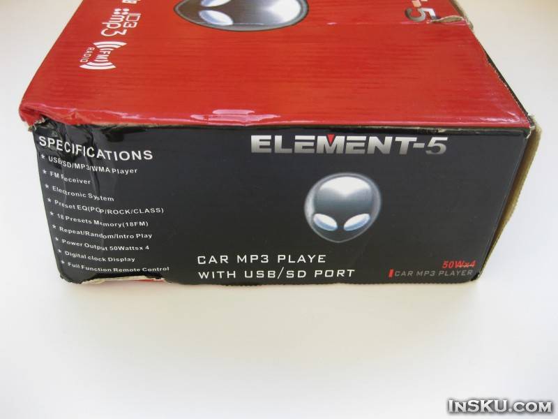 ELEMENT 5 - Single Din Car MP3 Player (FM USB SD) - автомобильная магнитола. Обзор на InSKU.com