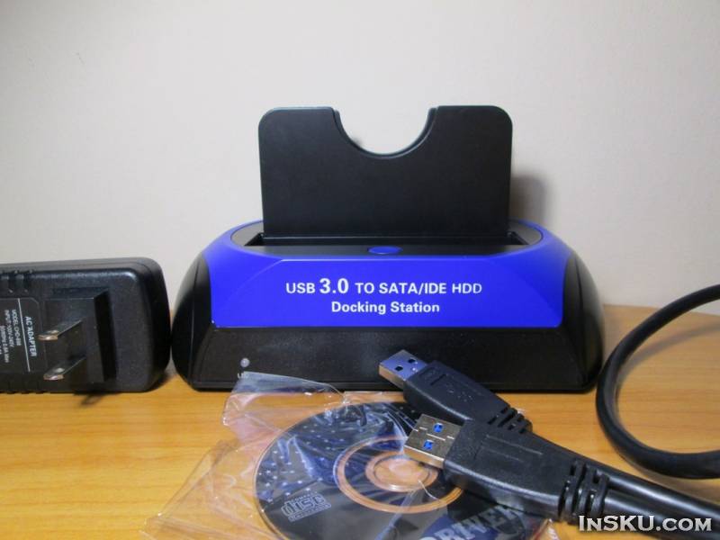 Универсальная USB 3.0 док-станция для SATA/IDE 2.5”/3.5” жестких дисков. Обзор на InSKU.com