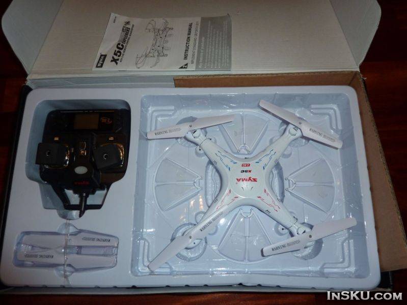 Квадрокоптер с камерой Syma X5C и его сравнение с WlToys V222. Обзор на InSKU.com