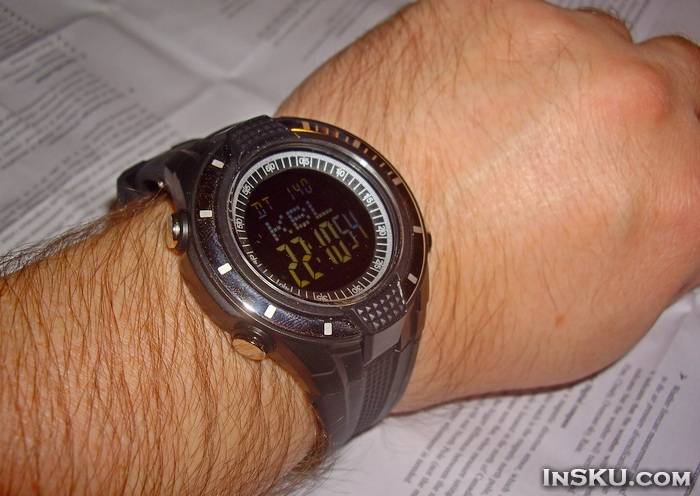 Наручные часы "спорт-стайл" с барометром с Chinabuye. Обзор на InSKU.com