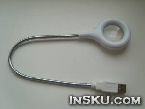 USB Flexible Light Lamp with Magnifier for Laptop Notebook. Обзор на InSKU.com