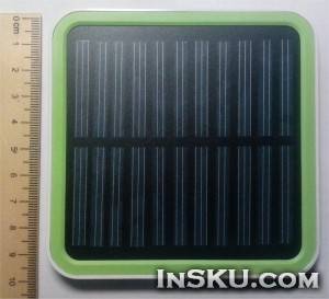 Отсек солнечной батареи от "повербанка" G-Power + небольшой сравнительный тест 3 разных солнечных элементов. Обзор на InSKU.com