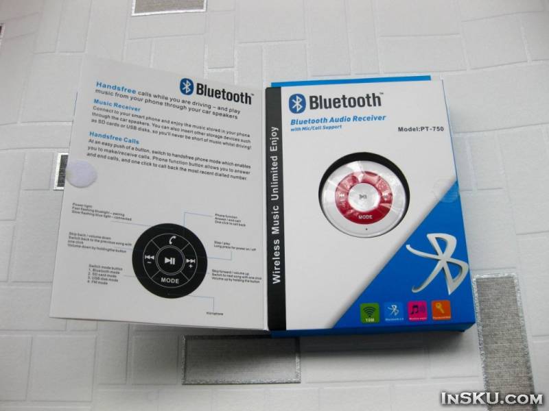 Беспроводной универсальный Bluetooth ресивер PT-750. Обзор на InSKU.com